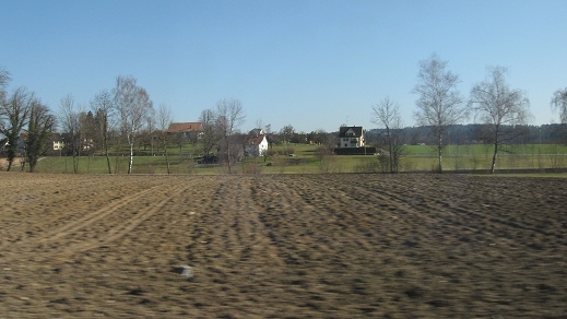 countryside from Zurich to Uster