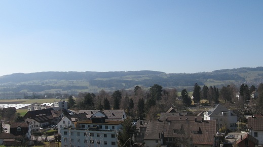 view from old church and castle