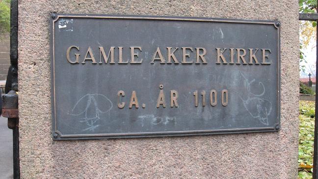Gamle Aker Kirke - oldest building in Oslo still standing
